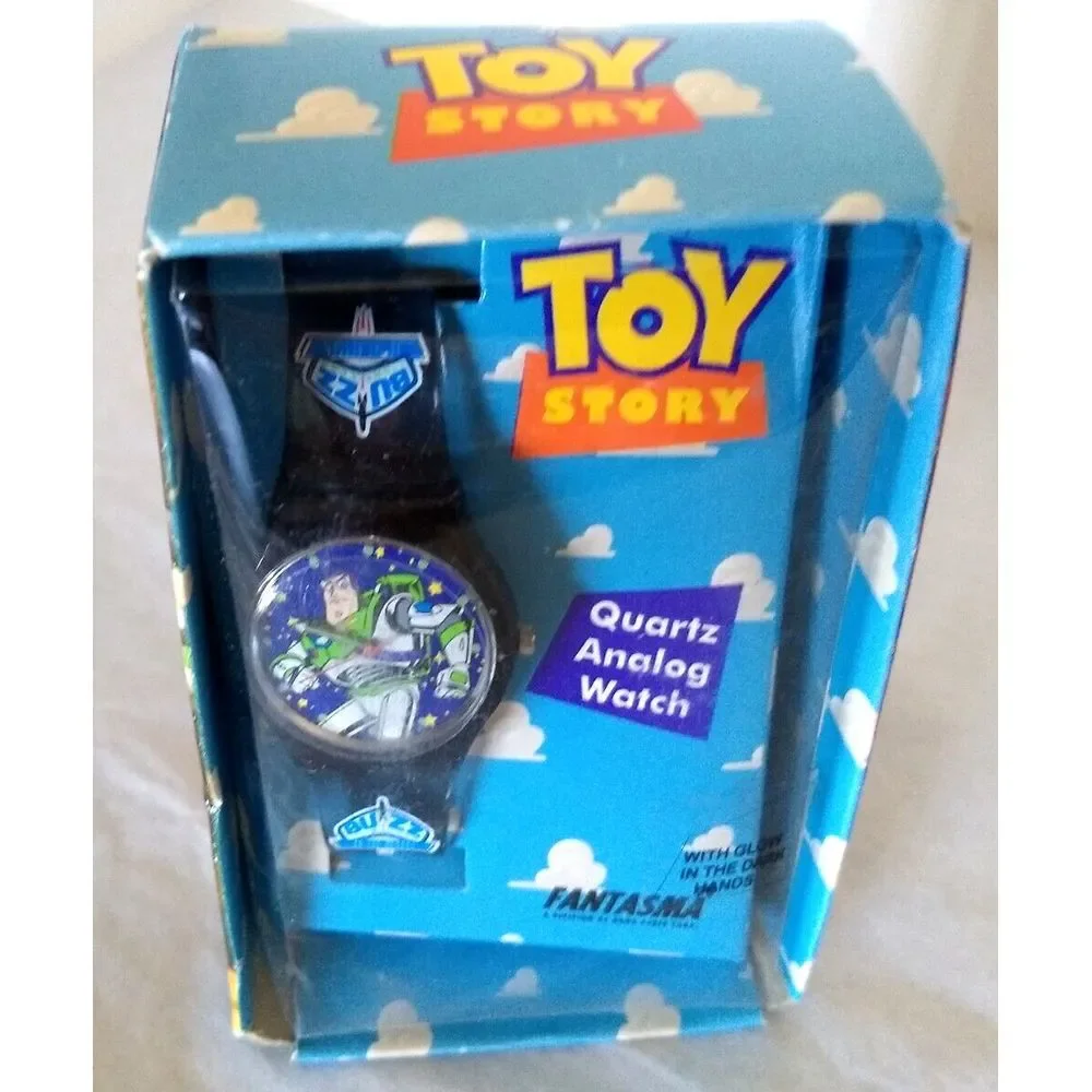 Disney FANTASMA BUZZ LIGHTYEAR Toy Story Quartz Analog Watch Glow in‎ Dark NOS